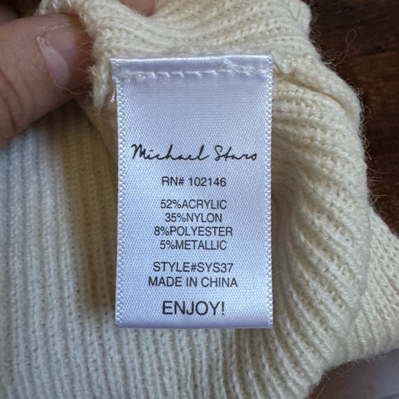 Michael Stars Shiny Striped Crew neck Sweater Size XS - Picture 6 of 11